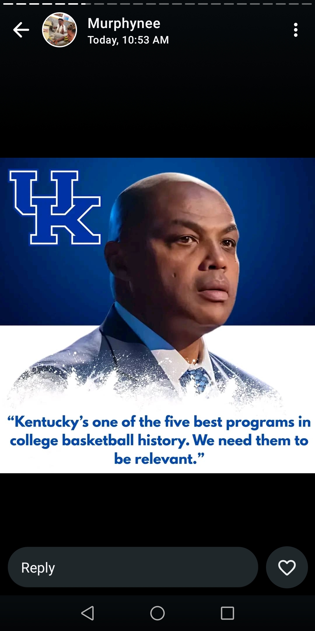 UK Kentucky’s one of the best programs in College Basketball history we need tham to be relevant